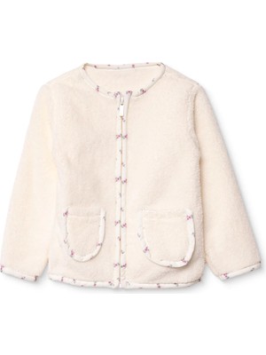 Hellobaby Kız Bebek Welsoft Hırka Fermuarlı Bisiklet Yaka Long Sleeve