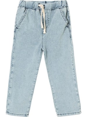 Hellobaby Erkek Bebek Denim Pantolon Bağcıklı Reçme