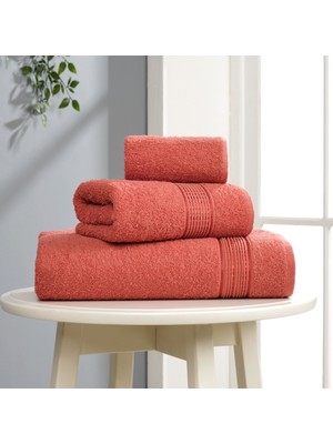 Tabu Home Kiremit Ezgi 3'lü Havlu Seti