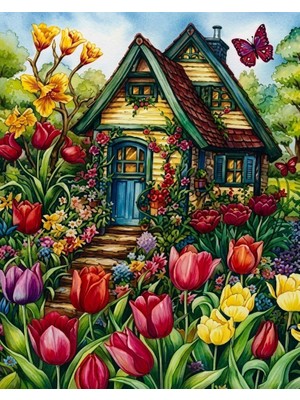 DUCK HOBY 30x40 Boncuklu Taş Mozaik Elmas Goblen Pano Elmas Boyama Boncuk Puzzle Dıamond Paıntıng Hı Stone
