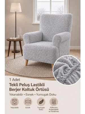 Seltenet Yumuşacık Welsoft Tek Kişilik Koltuk Örtüsü Yıkanabilir Kaymaz Esnek