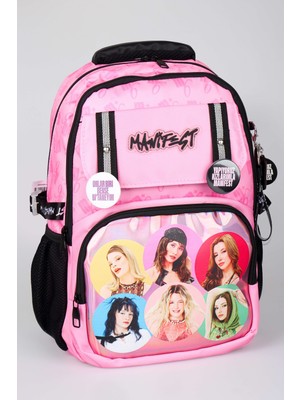 x Dekomus Lisanslı Manifest Toz Pembe Collection Okul Çantası
