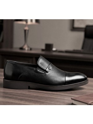 klasik Erkek Ayakkabı Leosteps Black Asta