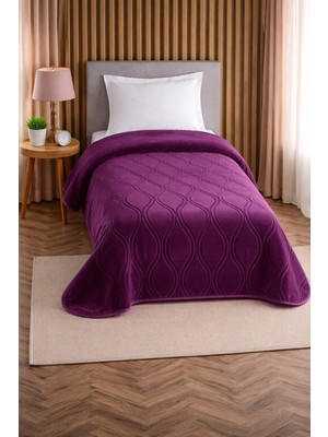 Bella Home Kristal Tek Kişilik Düz Renk Battaniye |160X220 cm | Modern, Yumuşak ve Konforlu