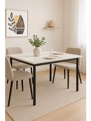 Elegance Yemek Masası Beyaz 120X70