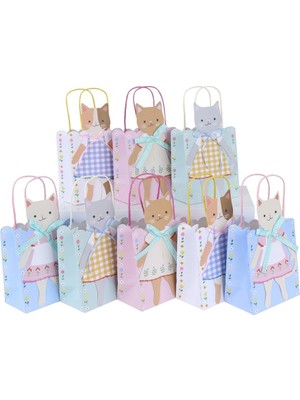 Meri Meri - Kitten Club Party Bags - Yavru Kedi Kulübü Parti Çantaları - 8 Adet