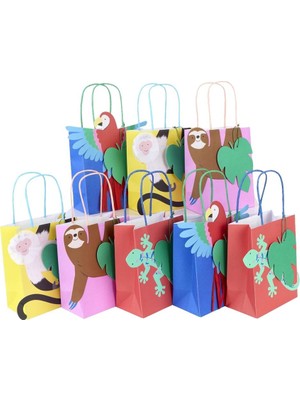 Meri Meri - Jungle Jamboree Party Bags - Jungle Jamboree Parti Çantaları - 8 Adet