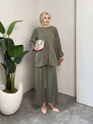 Mihran Butik Elegant Model Pike Kumaş Kadın Alt Üst Takım