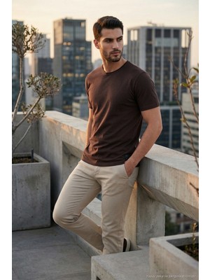 Buratti Pamuklu Regular Fit Bisiklet Yaka T Shirt Erkek T Shirt 5904074