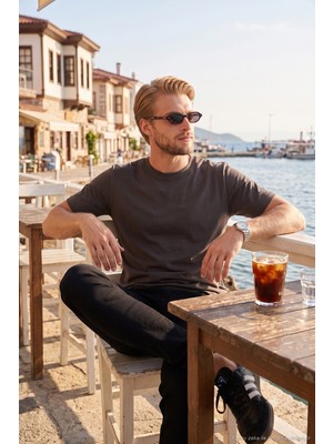 Buratti Pamuklu Relaxed Fit Bisiklet Yaka Basic T Shirt Erkek T Shirt 5905884