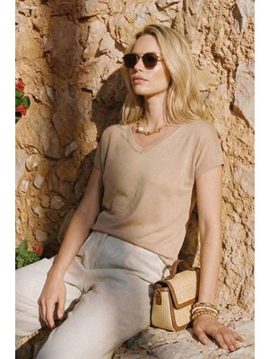 Lela V Yaka Rahat Kesim Bluz Bayan Bluz 5862000