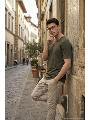 Buratti Pamuklu Regular Fit Bisiklet Yaka T Shirt Erkek T Shirt 5904074