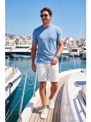 Buratti Pamuklu Regular Fit Bisiklet Yaka T Shirt Erkek T Shirt 59020204