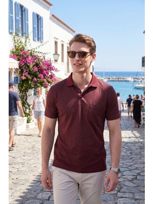 Buratti Pamuklu Regular Fit Göğüs Cepli Düğmeli Polo T Shirt Erkek Polo T Shirt 4565001