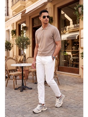 Buratti Pamuklu Regular Fit Fermuarlı Polo Yaka T Shirt Erkek Polo T Shirt 5902434