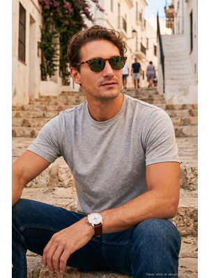 Buratti Pamuklu Regular Fit Bisiklet Yaka T Shirt Erkek T Shirt 59020204