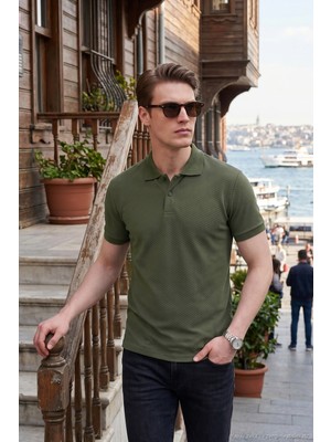 Buratti Pamuklu Kısa Kollu Düğmeli Polo T Shirt Erkek Polo T Shirt 5904049