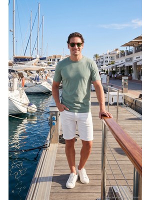Buratti Pamuklu Baskılı Regular Fit Bisiklet Yaka T Shirt Erkek T Shirt 59020205