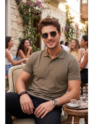 Buratti Pamuklu Kısa Kollu Düğmeli Polo T Shirt Erkek Polo T Shirt 5904049