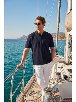 Buratti Pamuklu Kısa Kollu Düğmeli Polo T Shirt Erkek Polo T Shirt 5904051