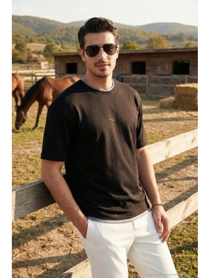Buratti Regular Fit Bisiklet Yaka Oysho Kumaş T Shirt Erkek T Shirt 5904091