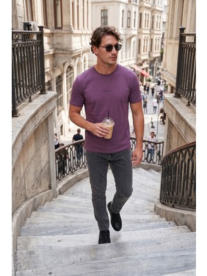 Buratti Pamuklu Baskılı Regular Fit Bisiklet Yaka T Shirt Erkek T Shirt 59020205