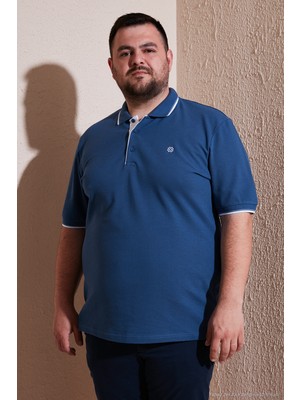 Buratti Büyük Beden Pamuklu Regular Fit Polo Yaka T Shirt Erkek Polo Yaka T Shirt 5902118B