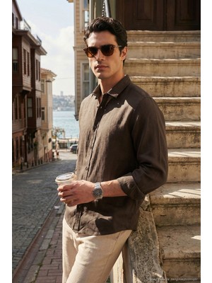 Buratti Pamuklu Regular Fit Klasik Yaka Uzun Kollu Gömlek Erkek Gömlek CF26S1210000