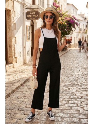 Lela Regular Fit Ayarlanabilir Ip Askılı Bahçıvan Tulum Bayan Tulum 5865789
