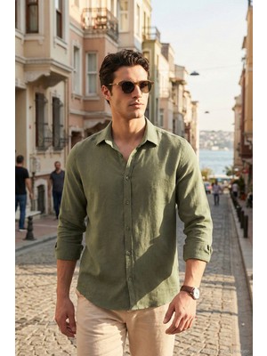 Buratti Regular Fit Klasik Yaka Uzun Kollu Gömlek Erkek Gömlek CF26S121640