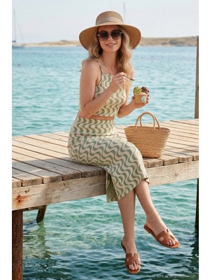 Lela Slim Fit Ip Askılı Yırtmaçlı Takım Bayan Takım 5865278