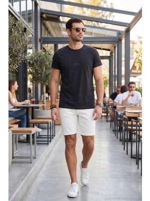 Buratti Pamuklu Slim Fit Bisiklet Yaka T Shirt Erkek T Shirt 541PERSPECTIVE