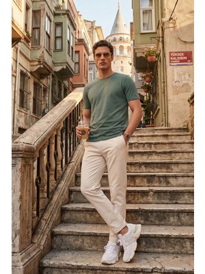 Buratti Pamuklu Bisiklet Yaka Basic T Shirt Erkek T Shirt 59020001