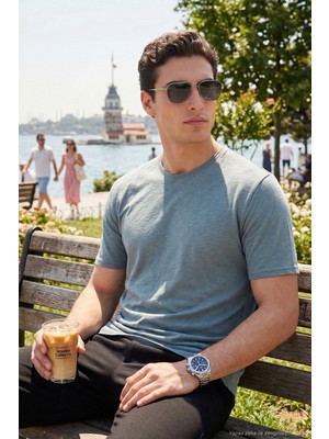 Buratti Pamuklu Bisiklet Yaka Basic T Shirt Erkek T Shirt 59020001
