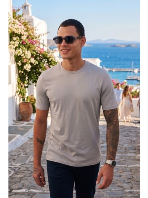 Buratti Pamuklu Regular Fit Bisiklet Yaka T Shirt Erkek T Shirt 59020204