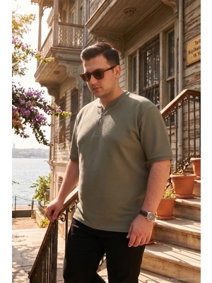 Buratti Büyük Beden Pamuklu Regular Fit T Shirt Erkek T Shirt 5902653B