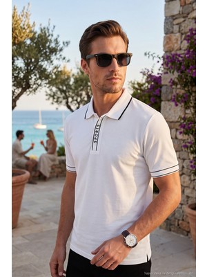 Buratti Pamuklu Regular Fit Yarım Fermuarlı Polo T Shirt Erkek POLO YAKA T SHİRT 5904073