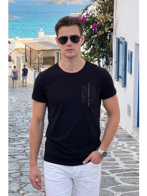 Buratti Bisiklet Yaka % 100 Pamuk Slim Fit T Shirt Erkek T Shirt 541QUINT