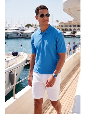 Buratti % 100 Pamuk Regular Fit Düğmeli Polo Yaka T-Shirt Erkek Polo Yaka T-Shirt 5902127