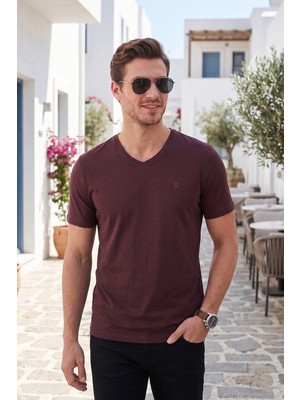 Buratti Pamuklu Regular Fit V Yaka T Shirt Erkek T Shirt 5902719