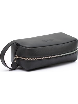 ABESS Premium Hakiki Deri Erkek El Çantası - Siyah Lüks Clutch (A5516S) | Günlük & Seyahat