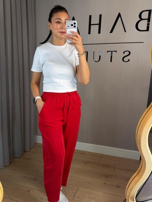 Bahar  Pamuklu Kadın Jogger Pantolon