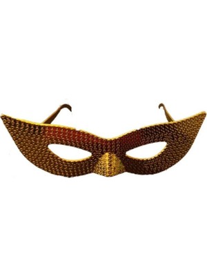 Pandoli Plastik Camsız Damlacık Görünüm Parti Gözlüğü Altın Renk 1 Adet Hallowretro