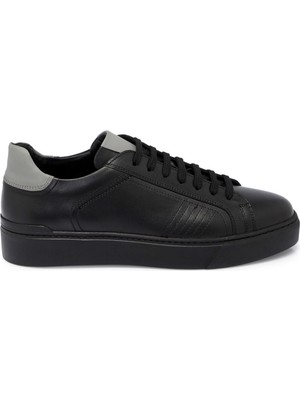 Tergan Siyah Hakiki Deri Erkek Sneaker - E25S1AY57464-A23