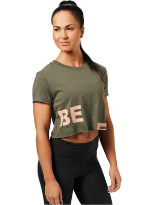 Better Bodies Womens Astoria Cropped Tee Grey