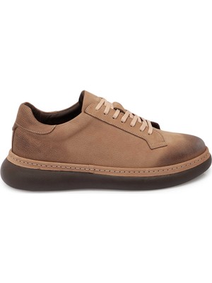 Tergan Vizon Hakiki Nubuk Deri Erkek Sneaker - E25S1AY57471-B21