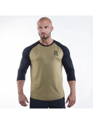 Better Bodies Mens Baseball Tee - Military Green