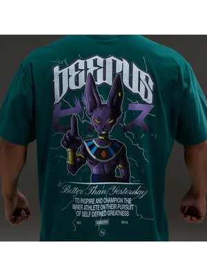 Vanquish Dbs Beerus Green Oversized T Shirt