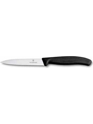 Victorinox Soyma Bıçağı10 cm Testere Ağızlı Sivri Uçlu SwissClass