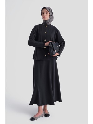 Armine Modal Karışımlı Ceketli Takım Siyah